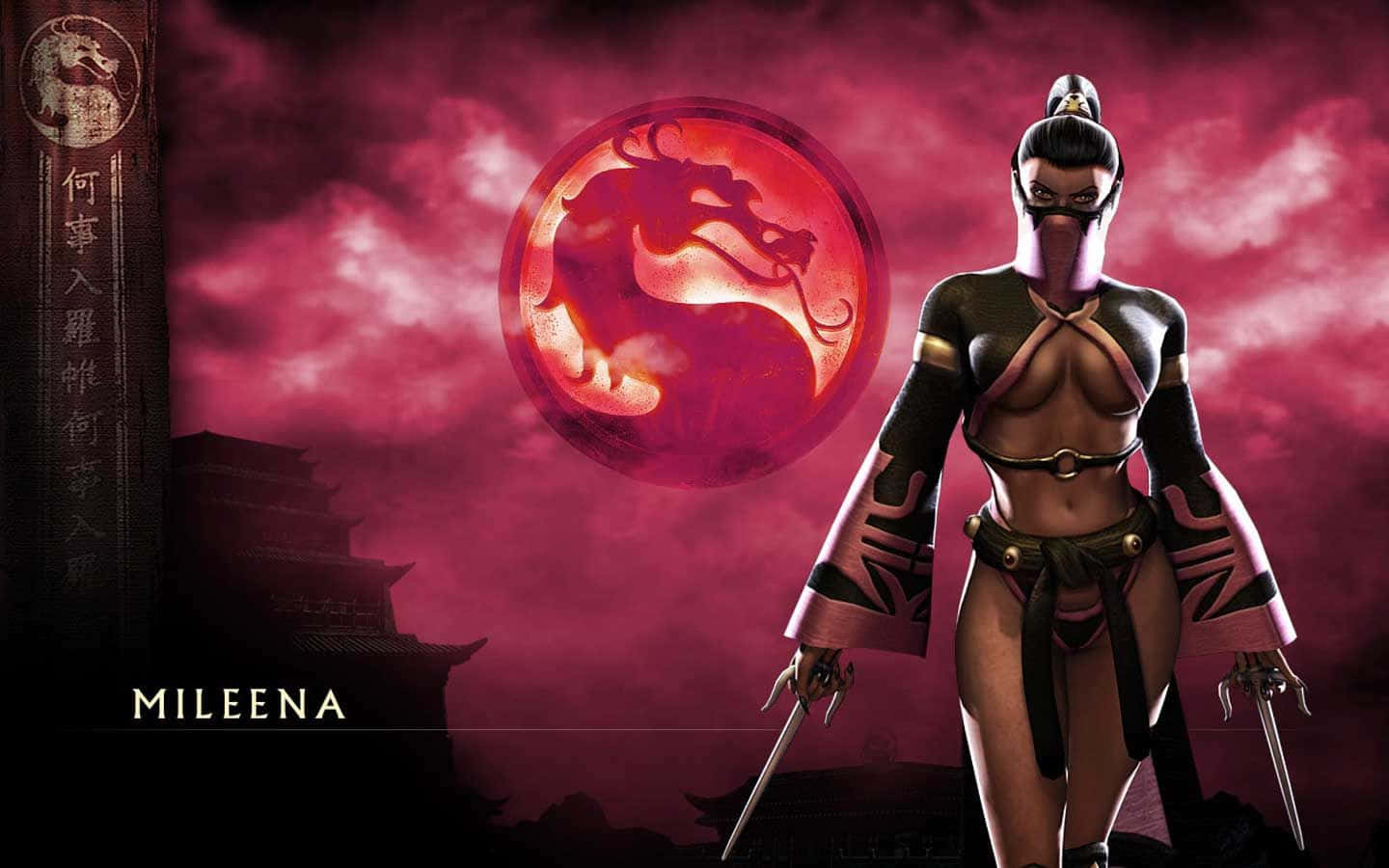 Mileena, The Vicious Assassin In Action In Mortal Kombat Wallpaper