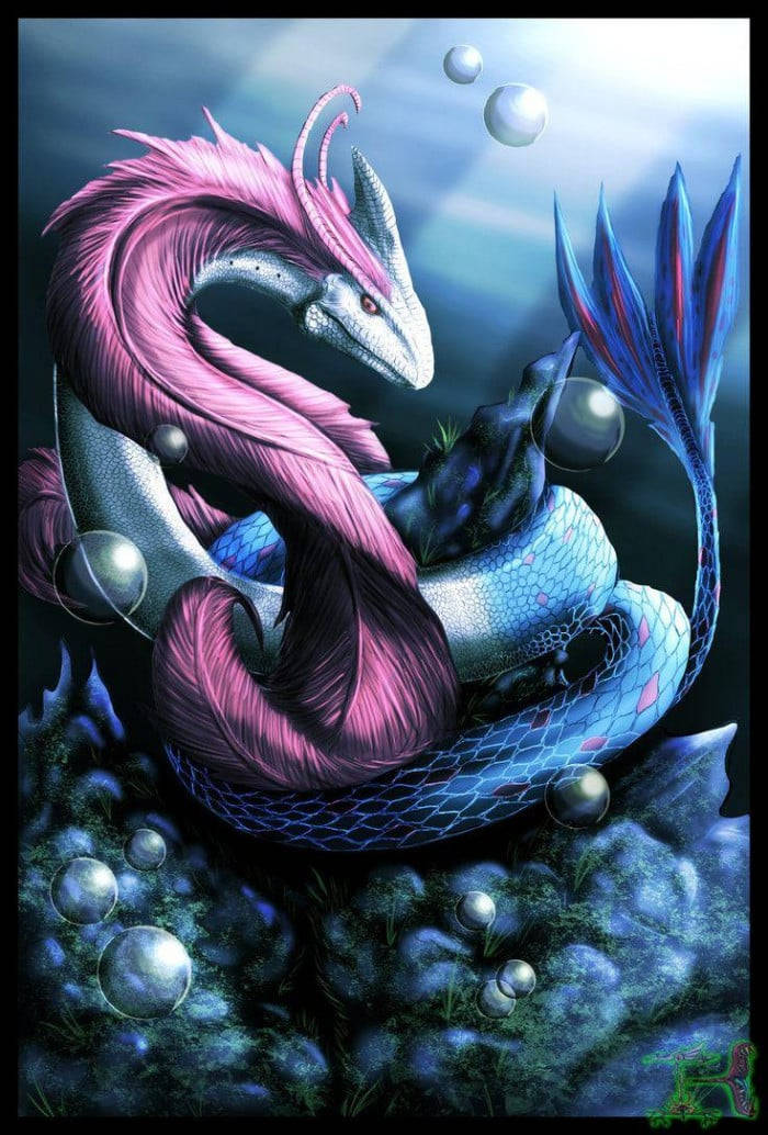 Milotic Hairy Reptilian Underwater Wallpaper