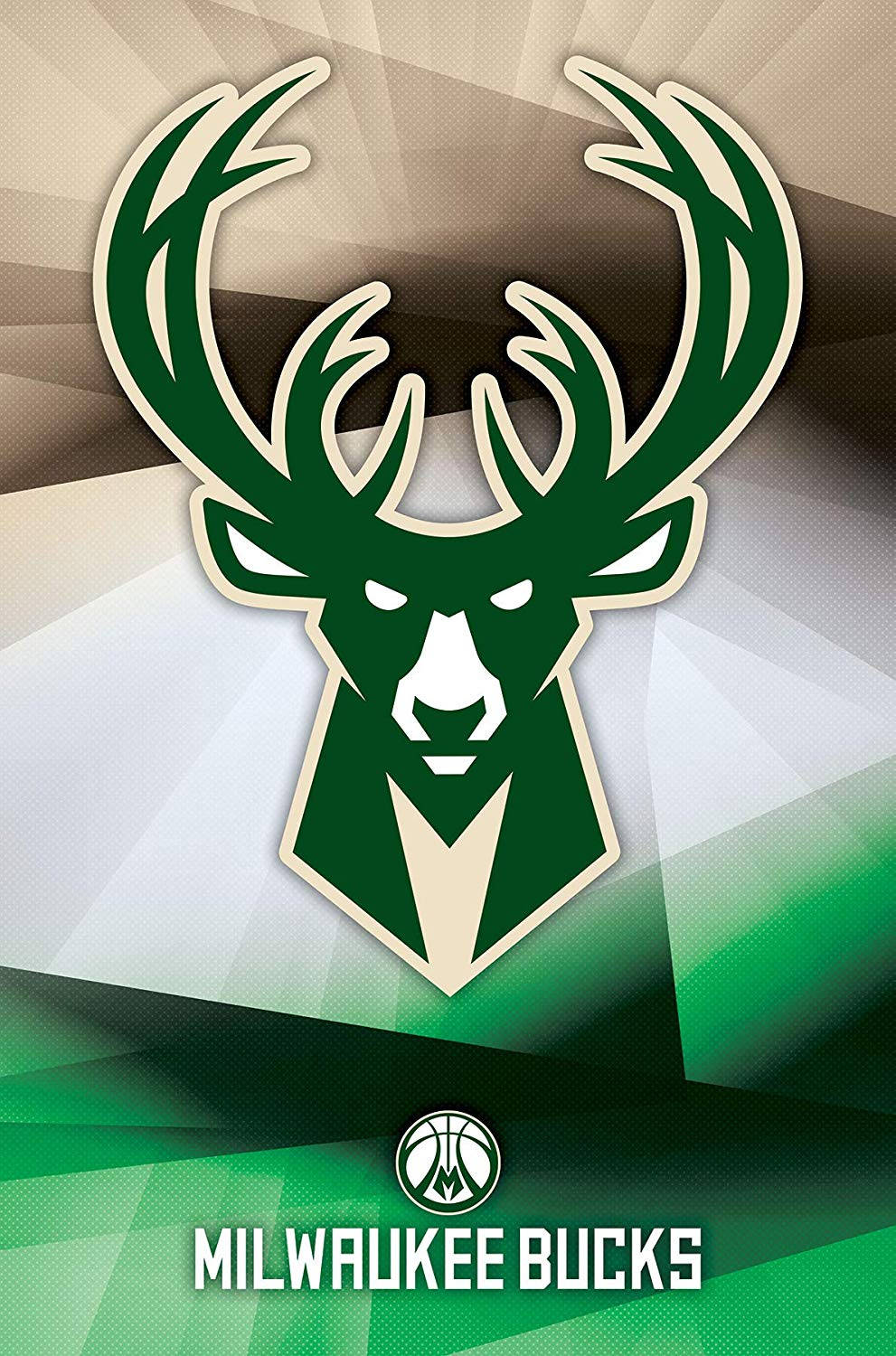 Milwaukee Bucks On Gradient Scrim Wallpaper