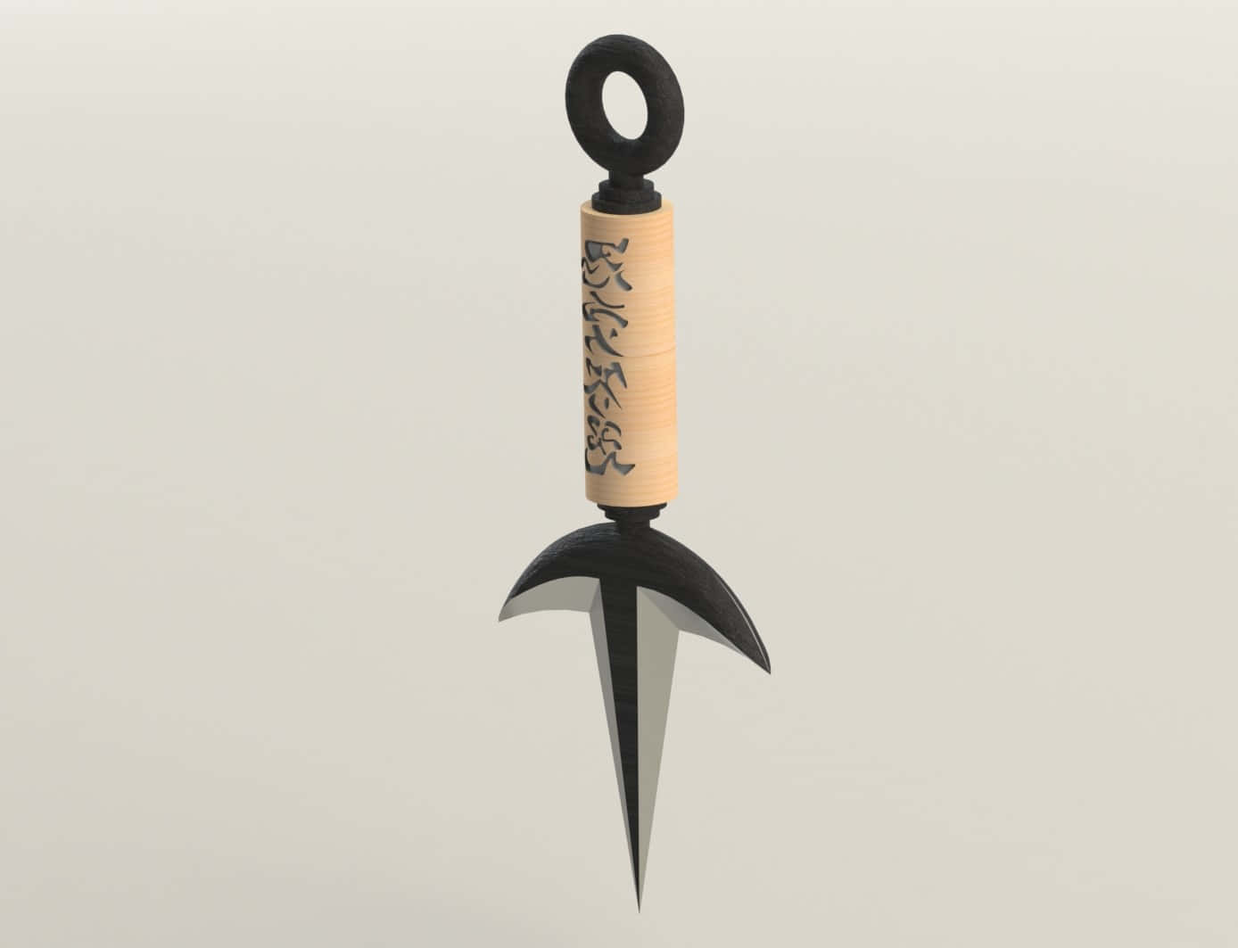 Minato Kunai Weapon3 D Render Wallpaper