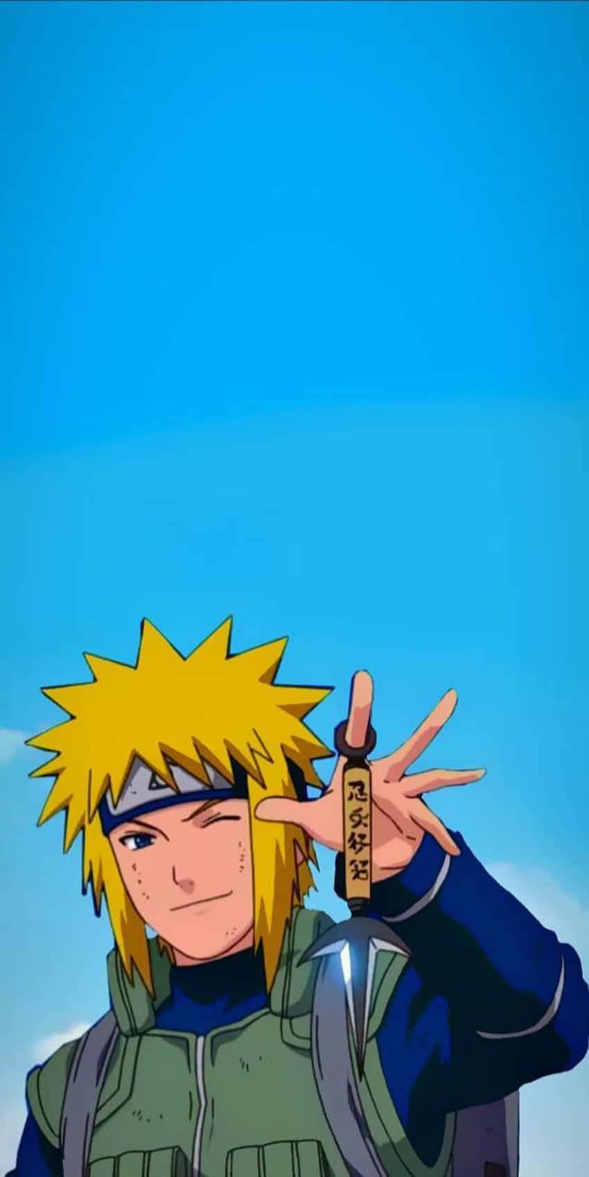 Minato Namikaze Kunai Pose Naruto Wallpaper