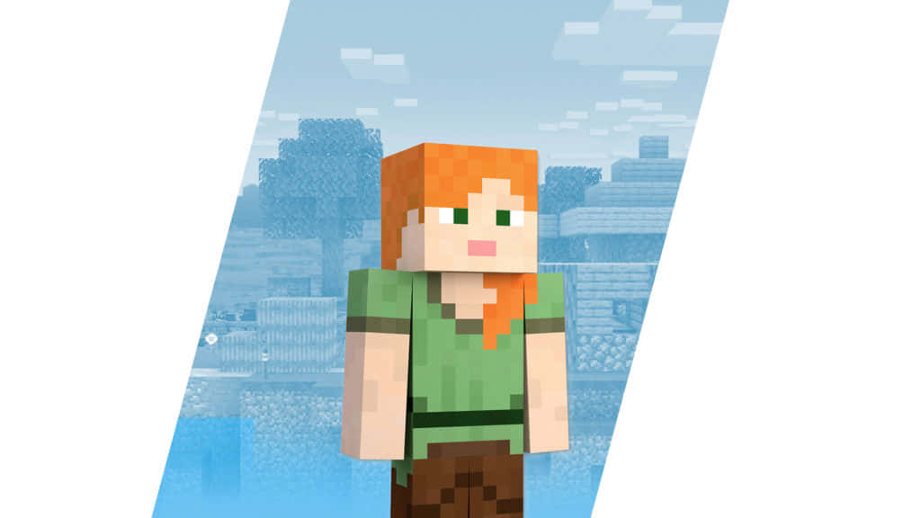 Minecraft Alex Embarks On A New Adventure Wallpaper