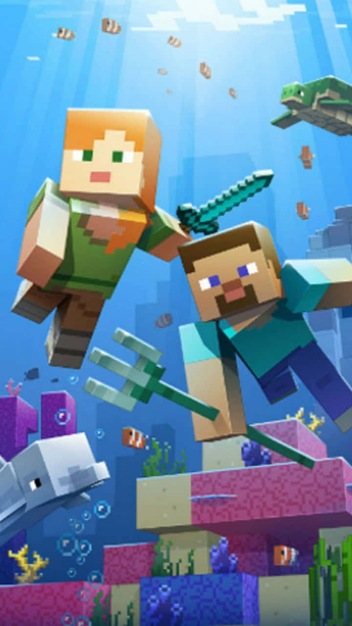 Minecraft Alex Standing Confidently In The Game World Wallpaper