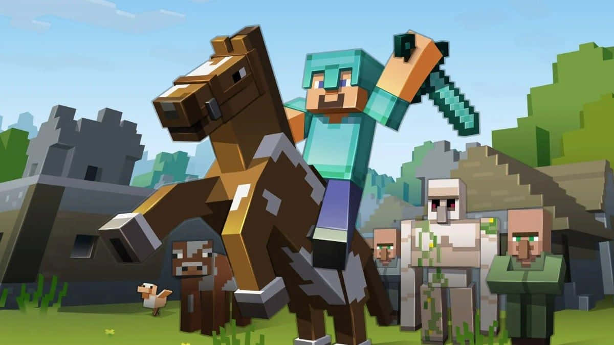 Minecraft Armor - Ready For Battle Wallpaper