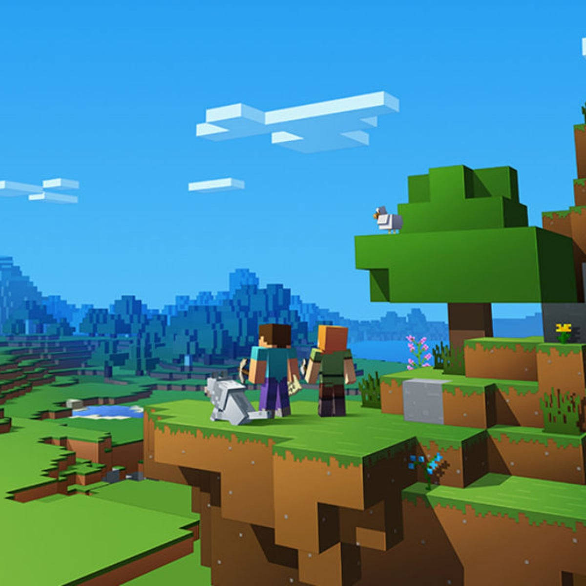 Minecraft Cartoon Game Wallpaper