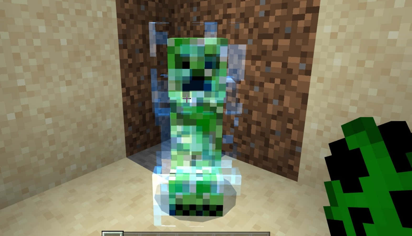 Minecraft Charged Creeper Encounter Wallpaper