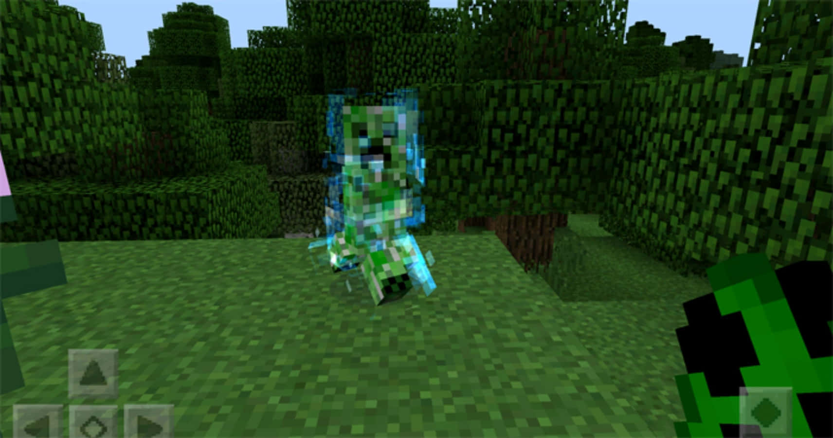 Minecraft_ Charged_ Creeper_ Forest_ Encounter.jpg Wallpaper