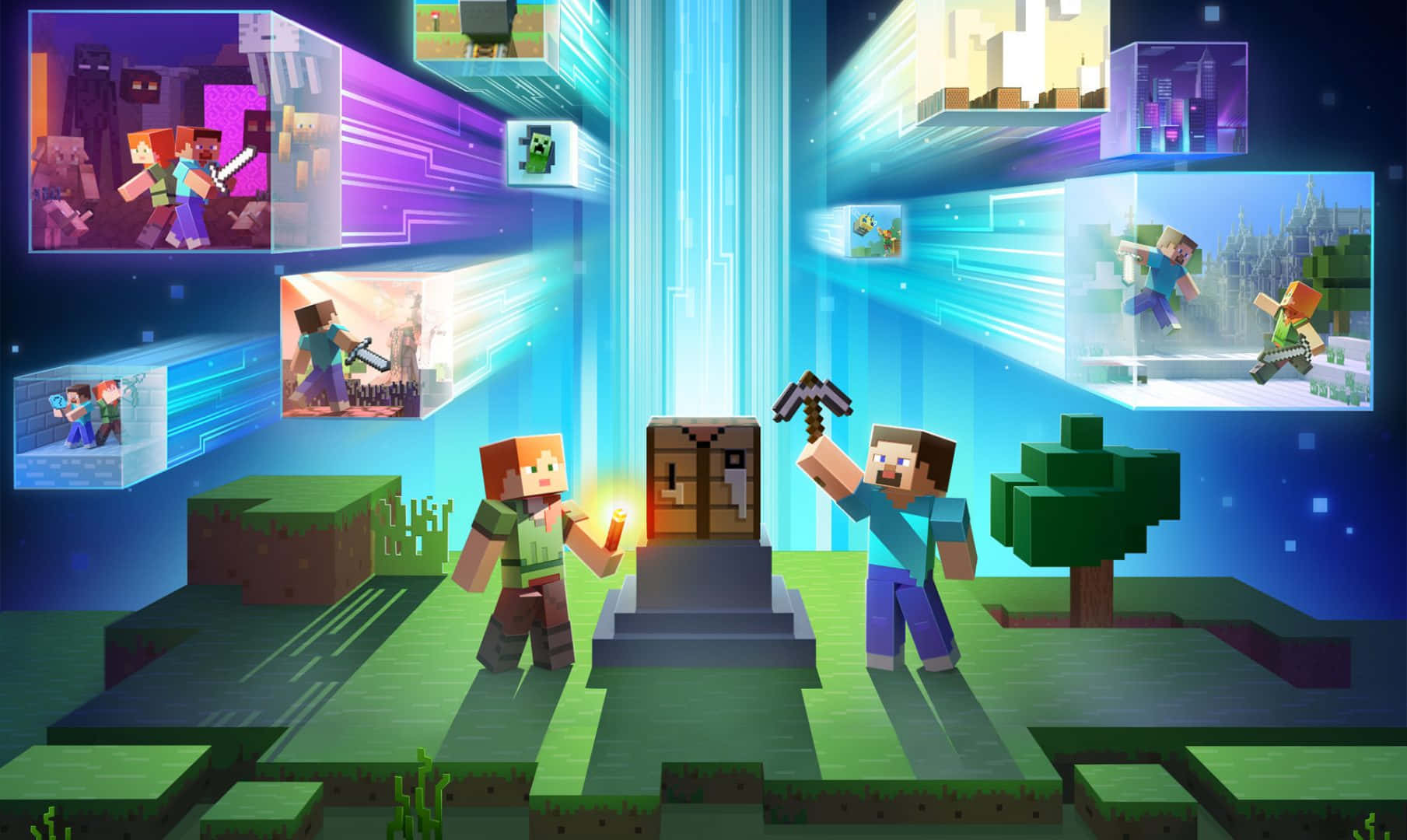 Minecraft Fight: Epic Battle In The Blocky World Wallpaper