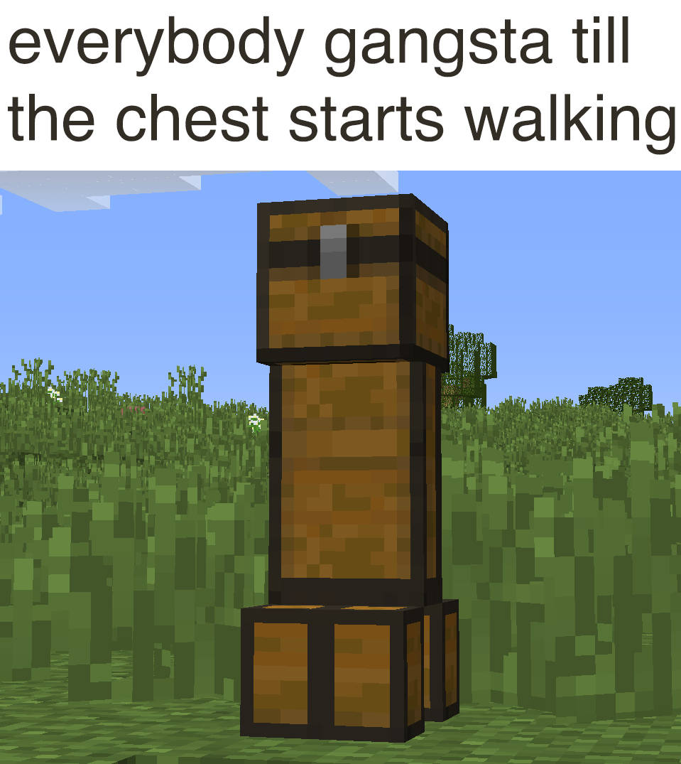 Minecraft Meme Chest Item Wallpaper