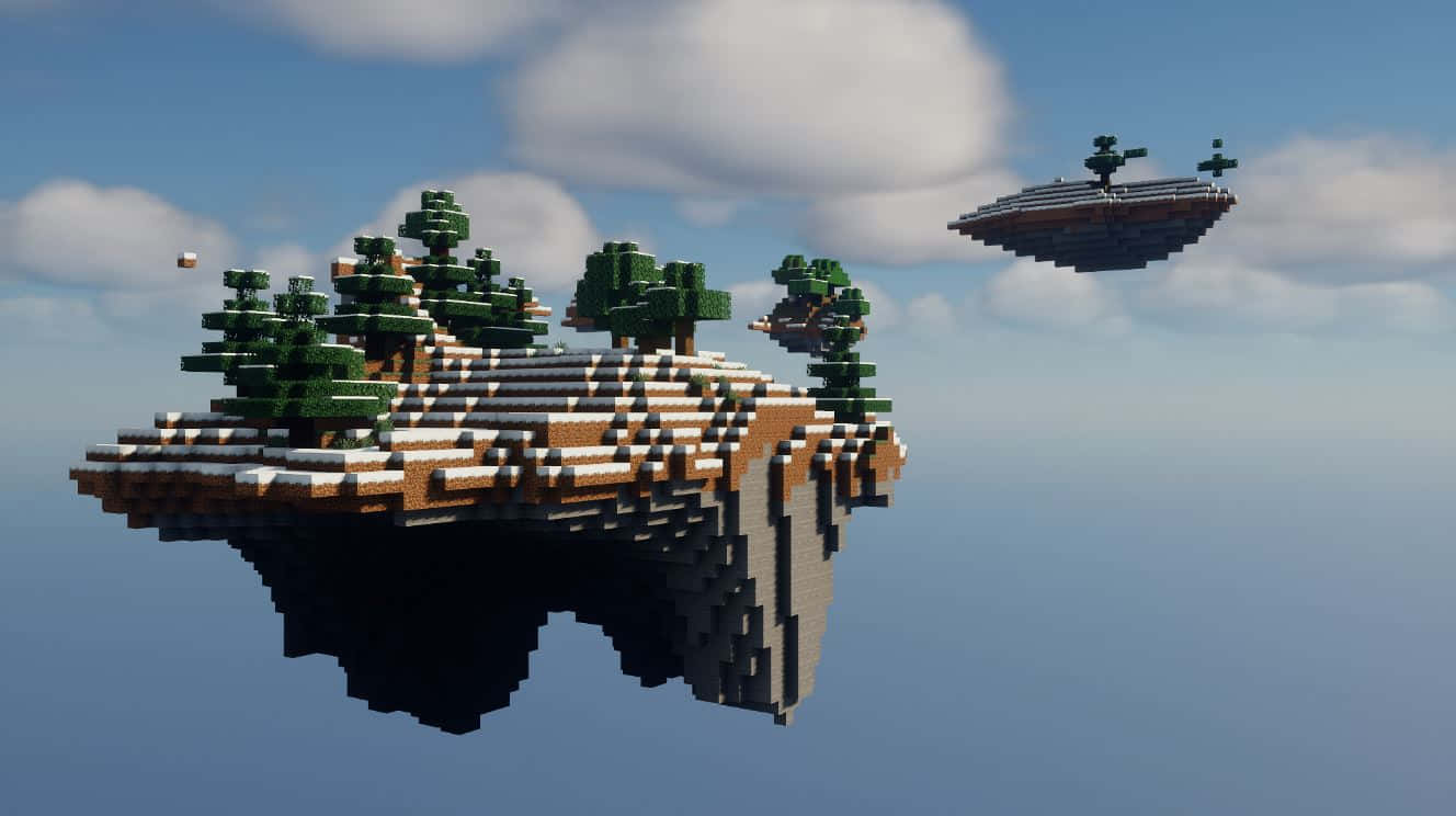 Minecraft Sky Block Adventure Wallpaper