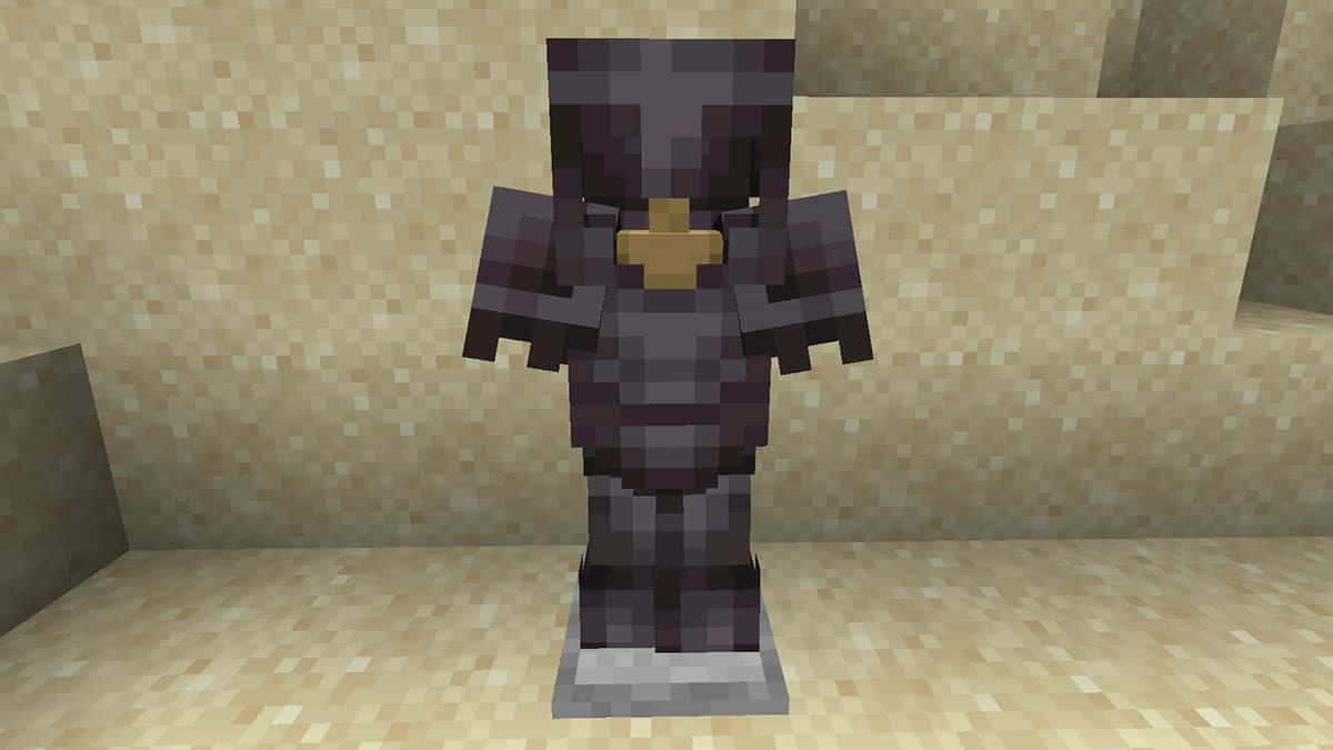 Minecraft Warrior Showcasing The Formidable Diamond Armor. Wallpaper