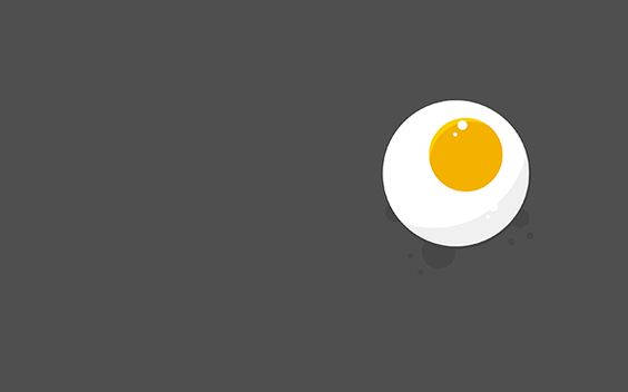 Minimalist Aesthetic Sunny Side Up Egg Wallpaper