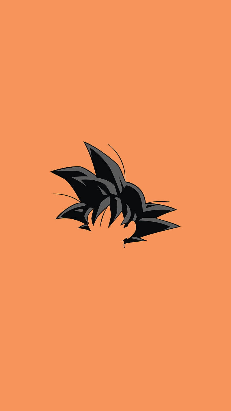 Minimalist Anime Phone Goku Hair Wallpaper