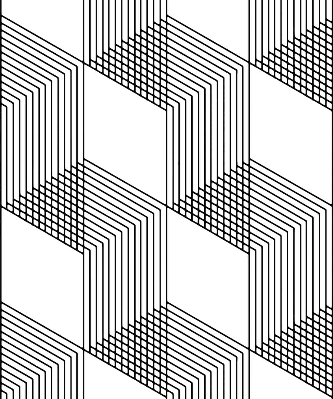 Minimalist Black And White Geometric Pattern Wallpaper