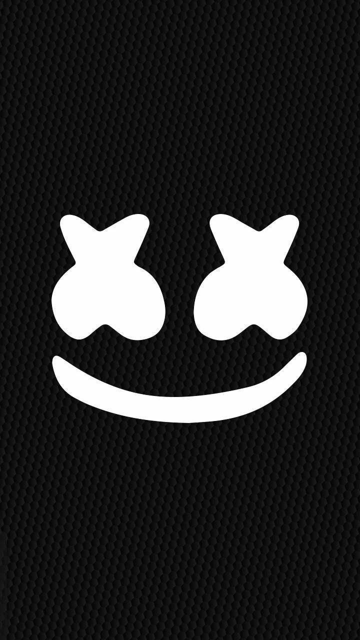 Minimalist Black Marshmello Iphone Wallpaper