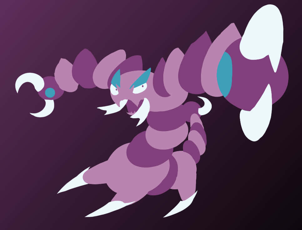 Minimalist Drapion Artwork Wallpaper