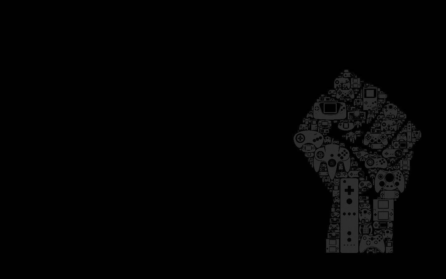 Minimalist Gaming Laptop Hand Fist Wallpaper