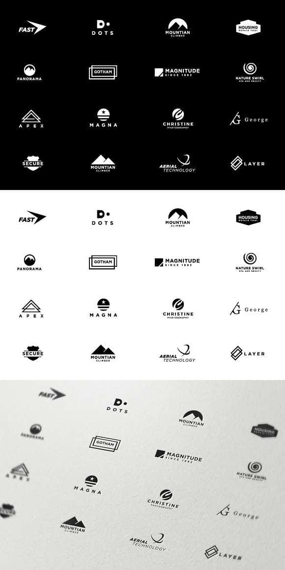 Minimalist Geometric Logo Design Wallpaper