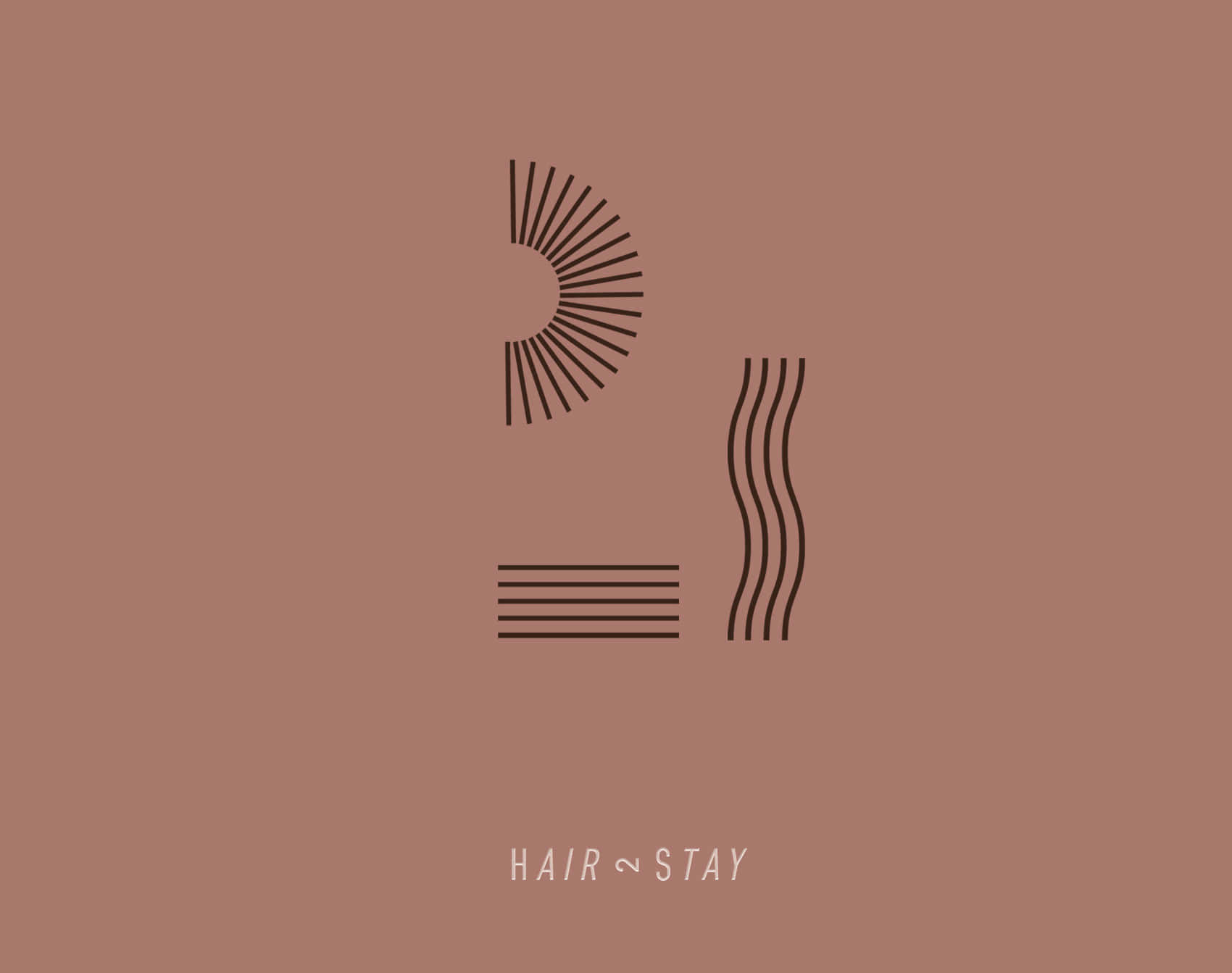 Minimalist Hair Stylist Graphic Wallpaper