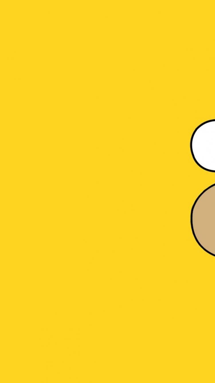 Minimalist Homer Simpson Wallpaper