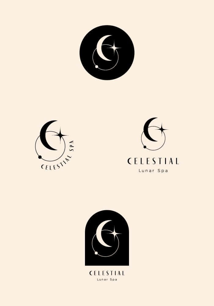 Minimalist Logo With Abstract Geometry Shapes Wallpaper