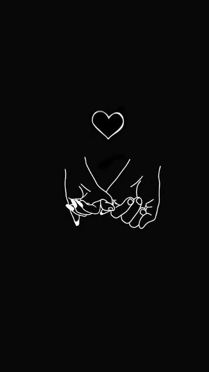 Minimalist_ Love_ Hands_and_ Heart Wallpaper