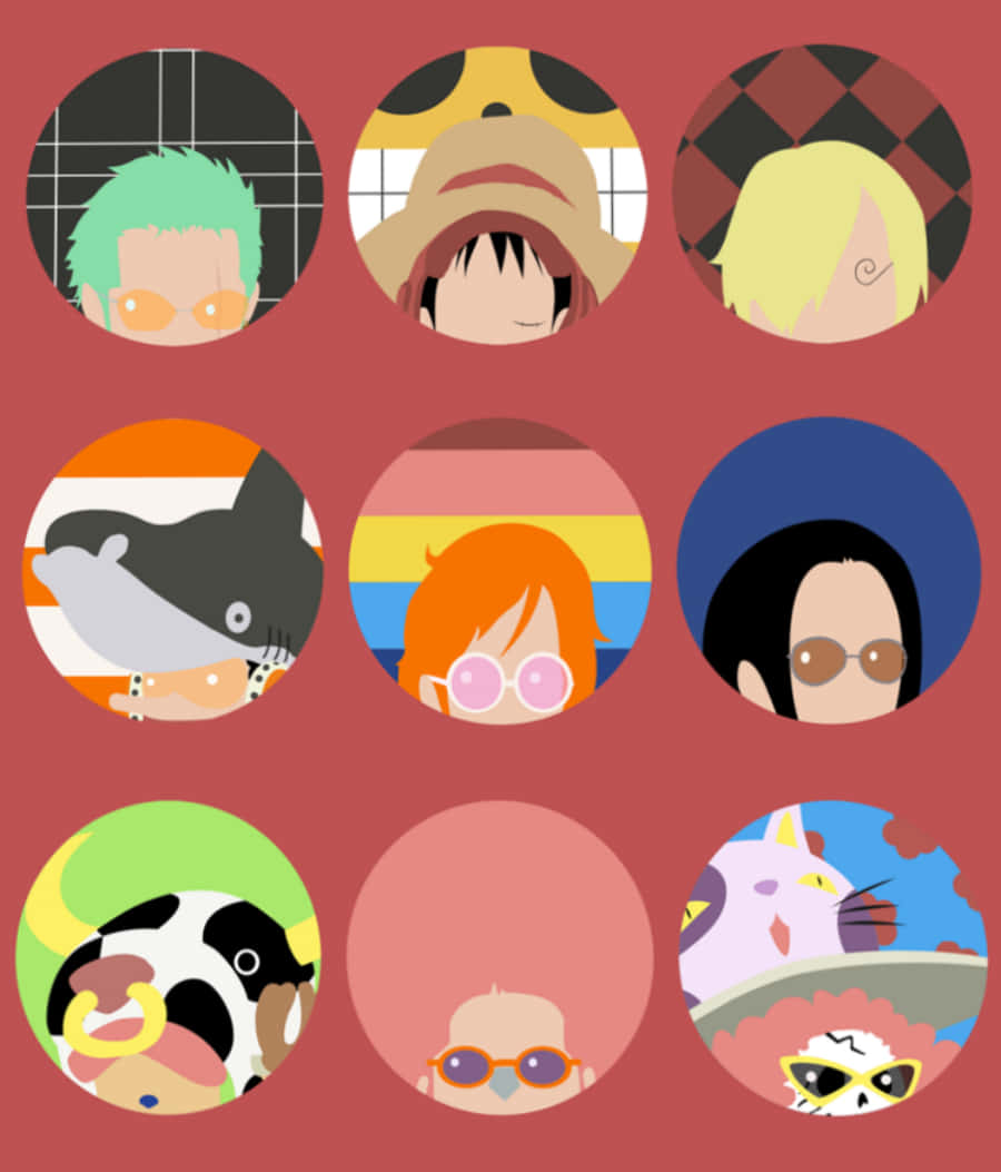 Minimalist One Piece Stylized Character Illustration Wallpaper