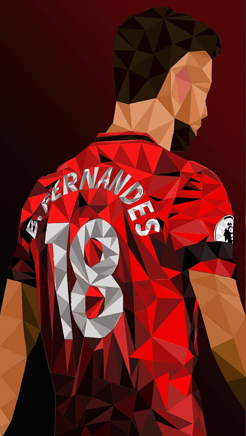 Minimalist Polygon Art Bruno Fernandes Wallpaper