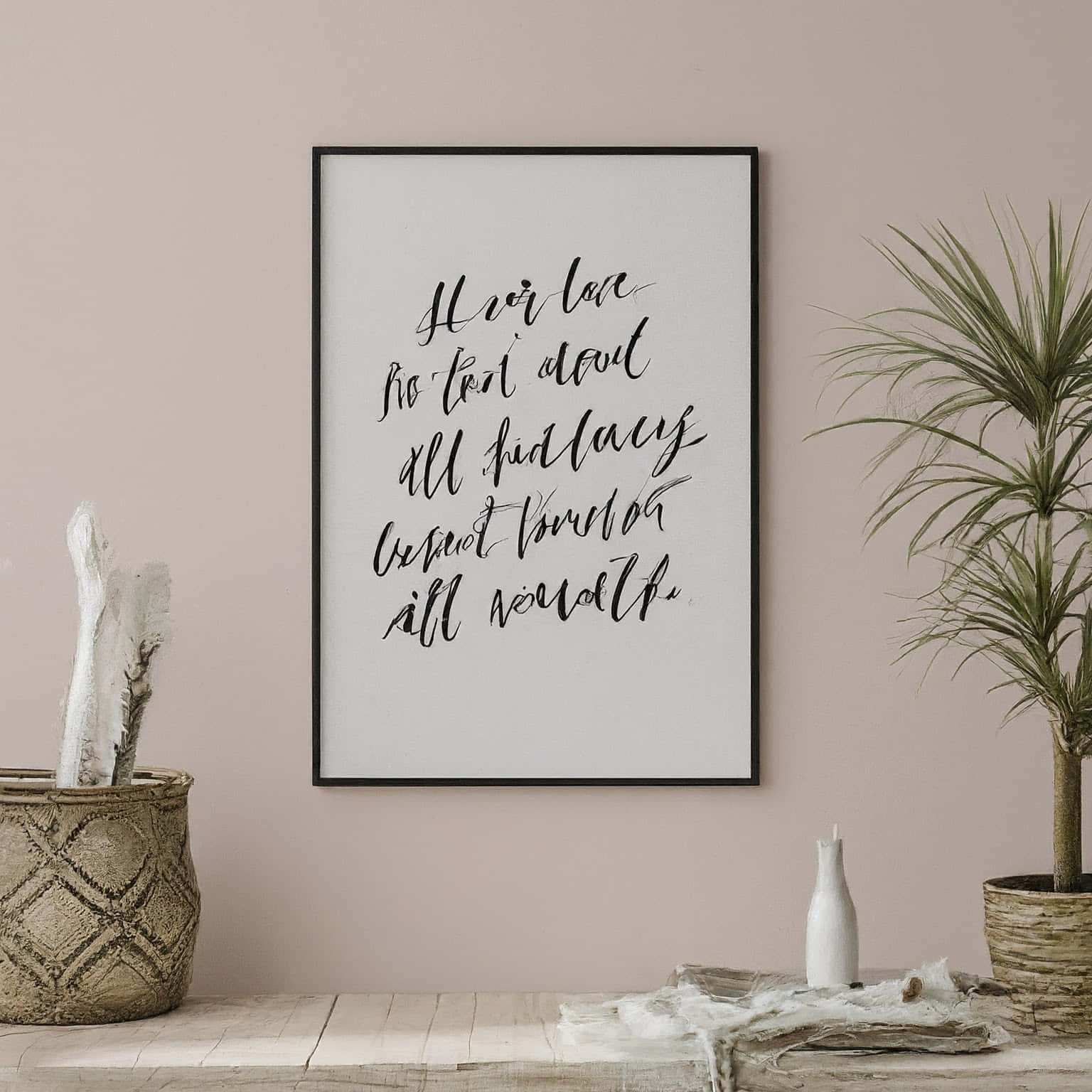 Minimalist Quote Wall Art Wallpaper