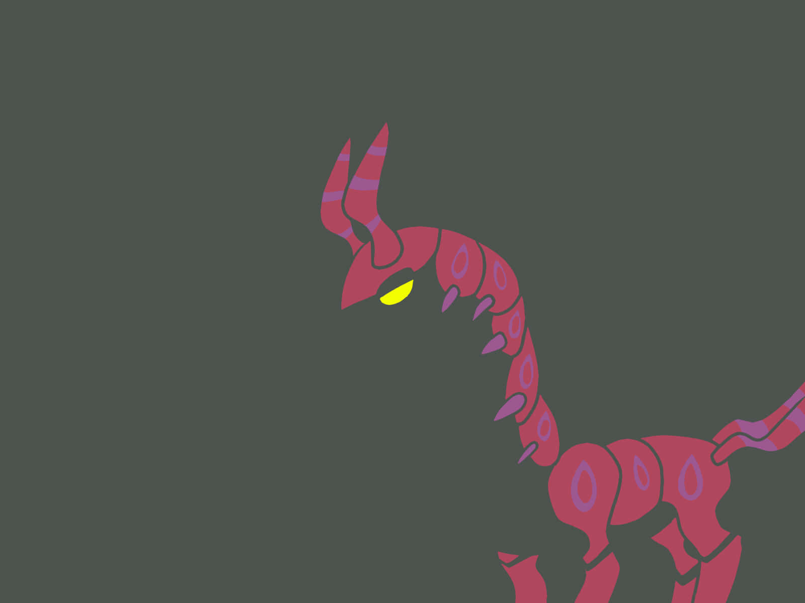 Minimalist Scolipede Desktop Wallpaper