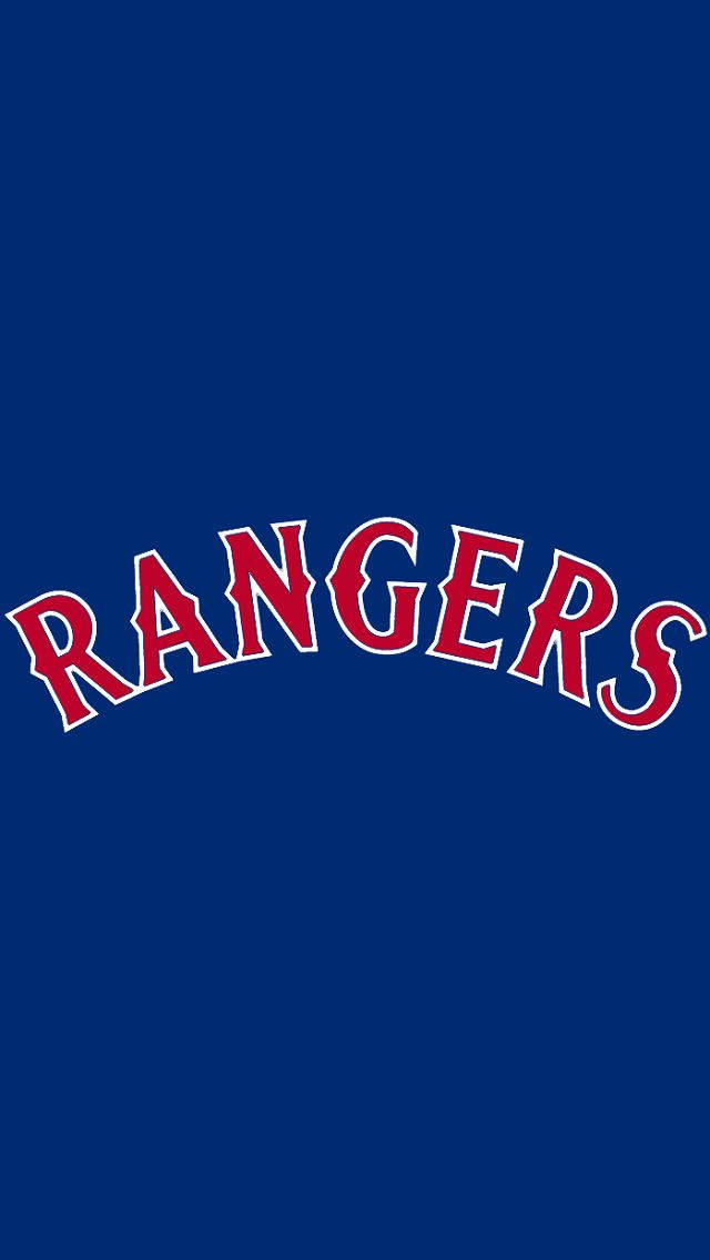 Minimalist Texas Rangers Word Mark Wallpaper