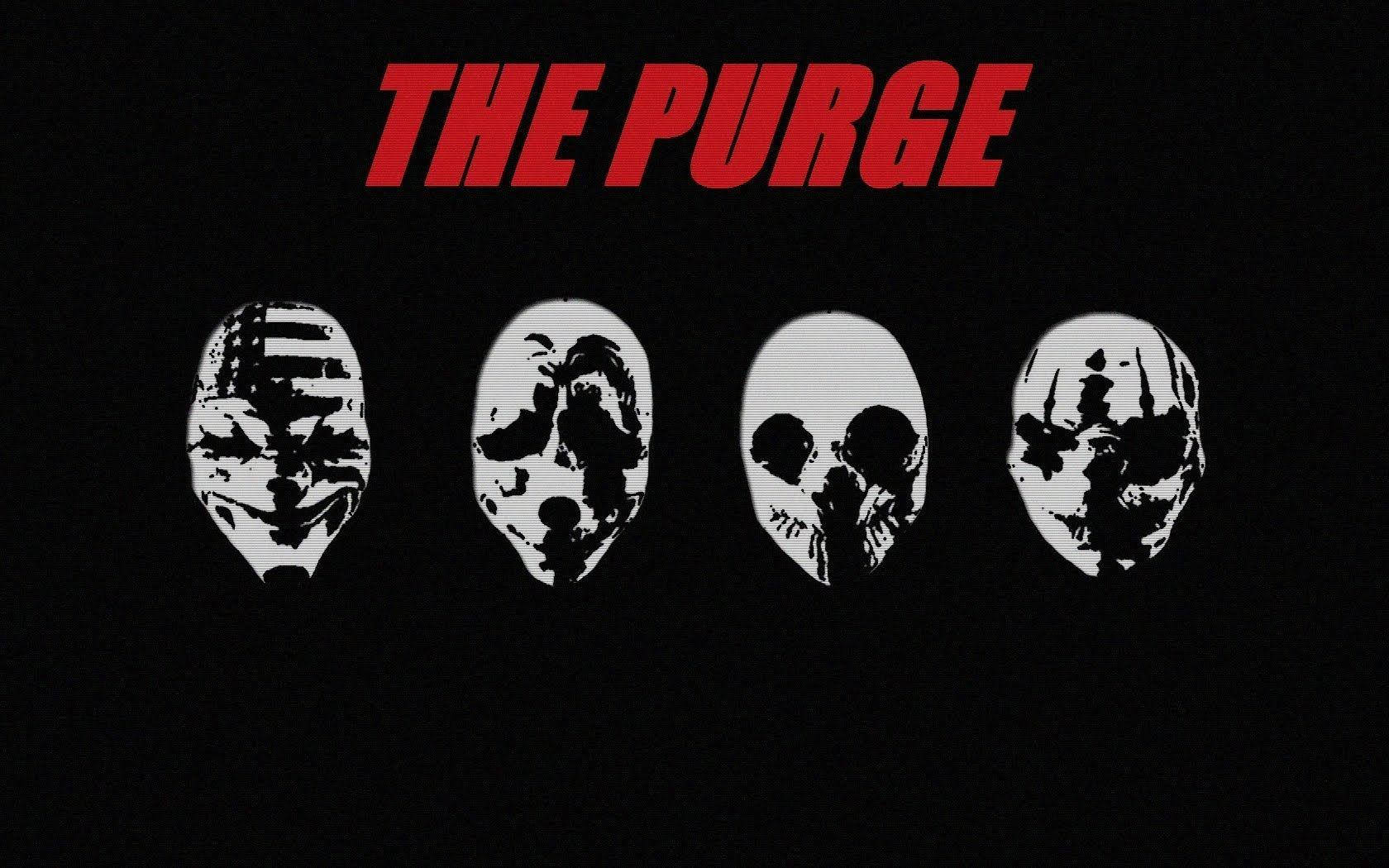 Minimalist The Purge Masks Side-by-side Wallpaper