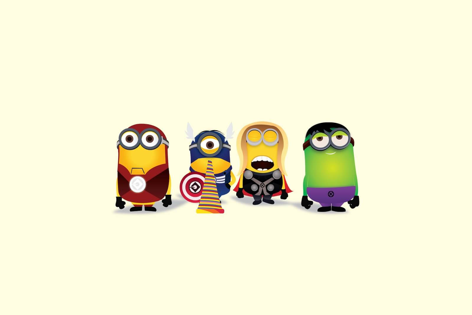 Minion Avengers Banana Wallpaper