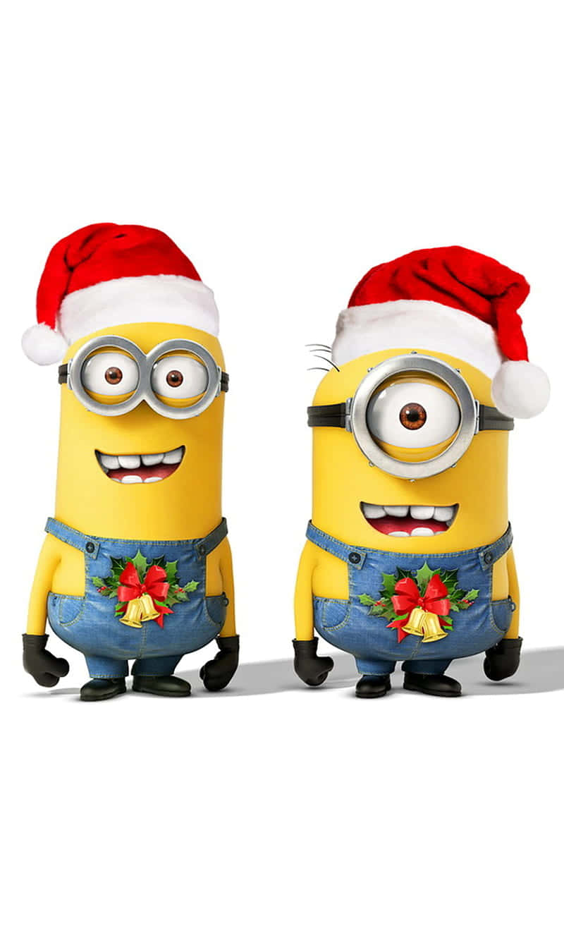 Minion Christmas Celebration.jpg Wallpaper