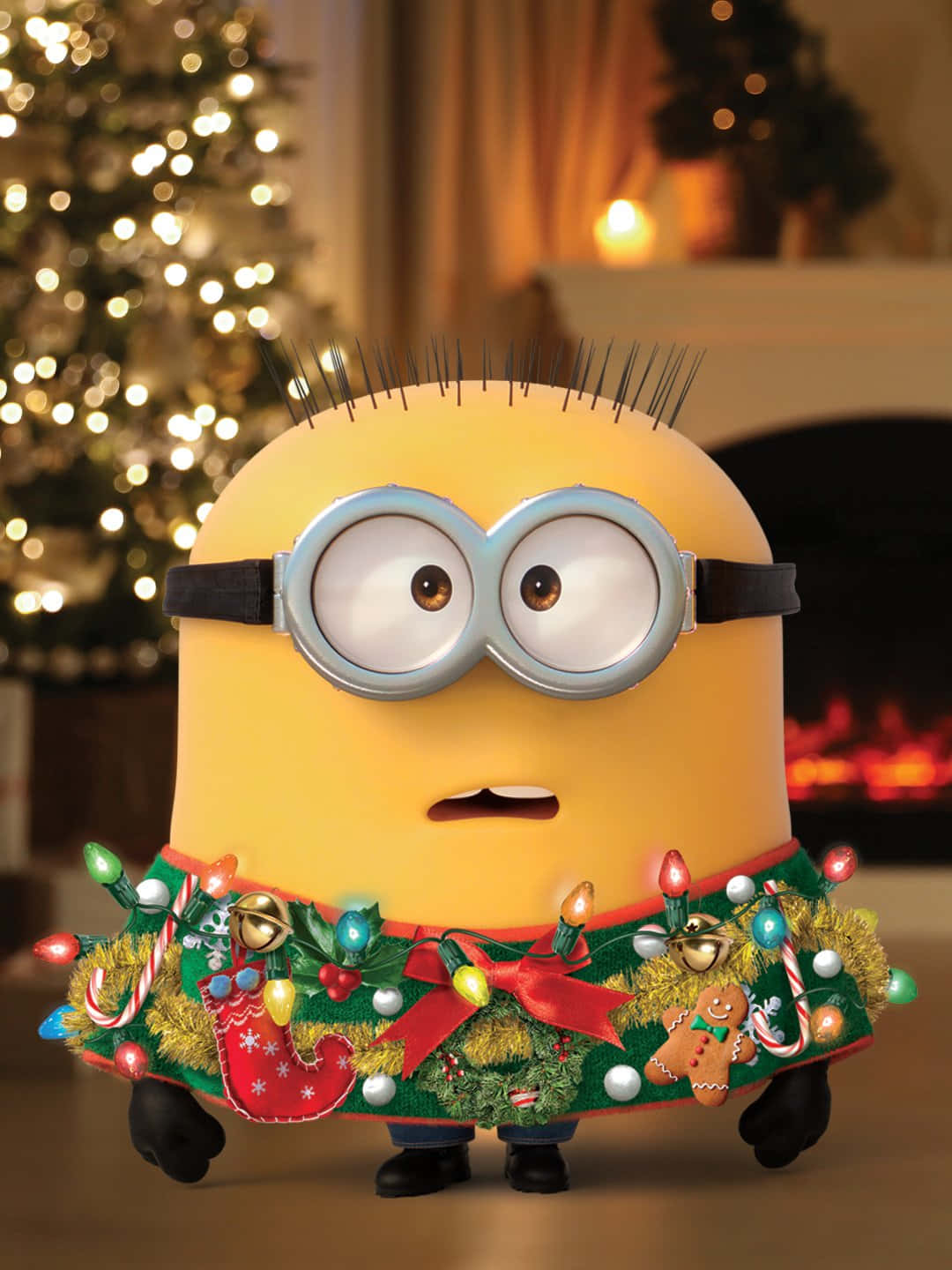 Minion Christmas Celebration.jpg Wallpaper