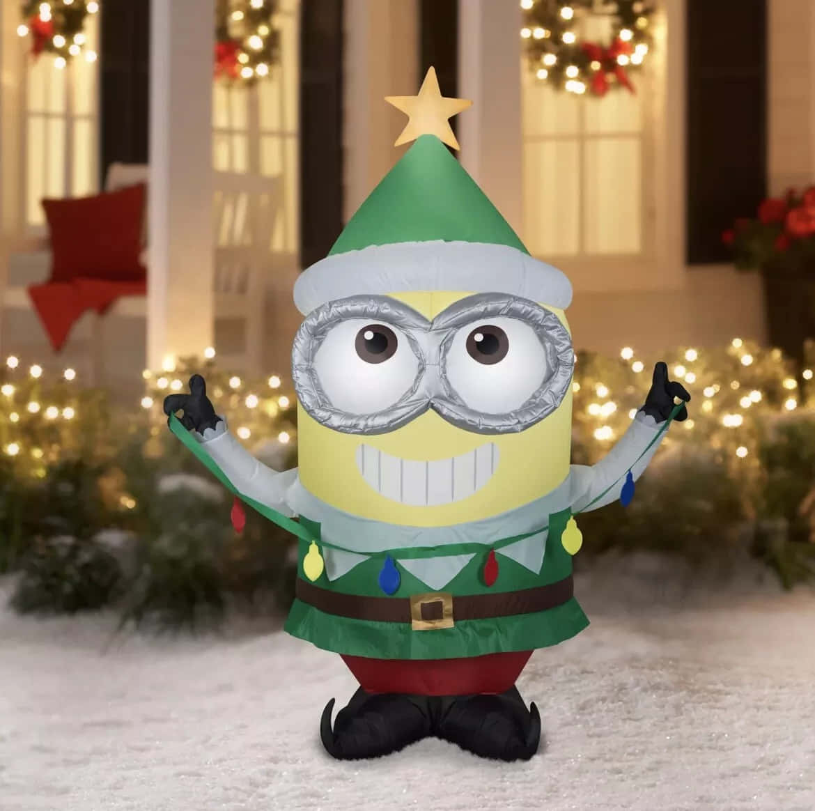 Minion Elf Christmas Decoration Wallpaper