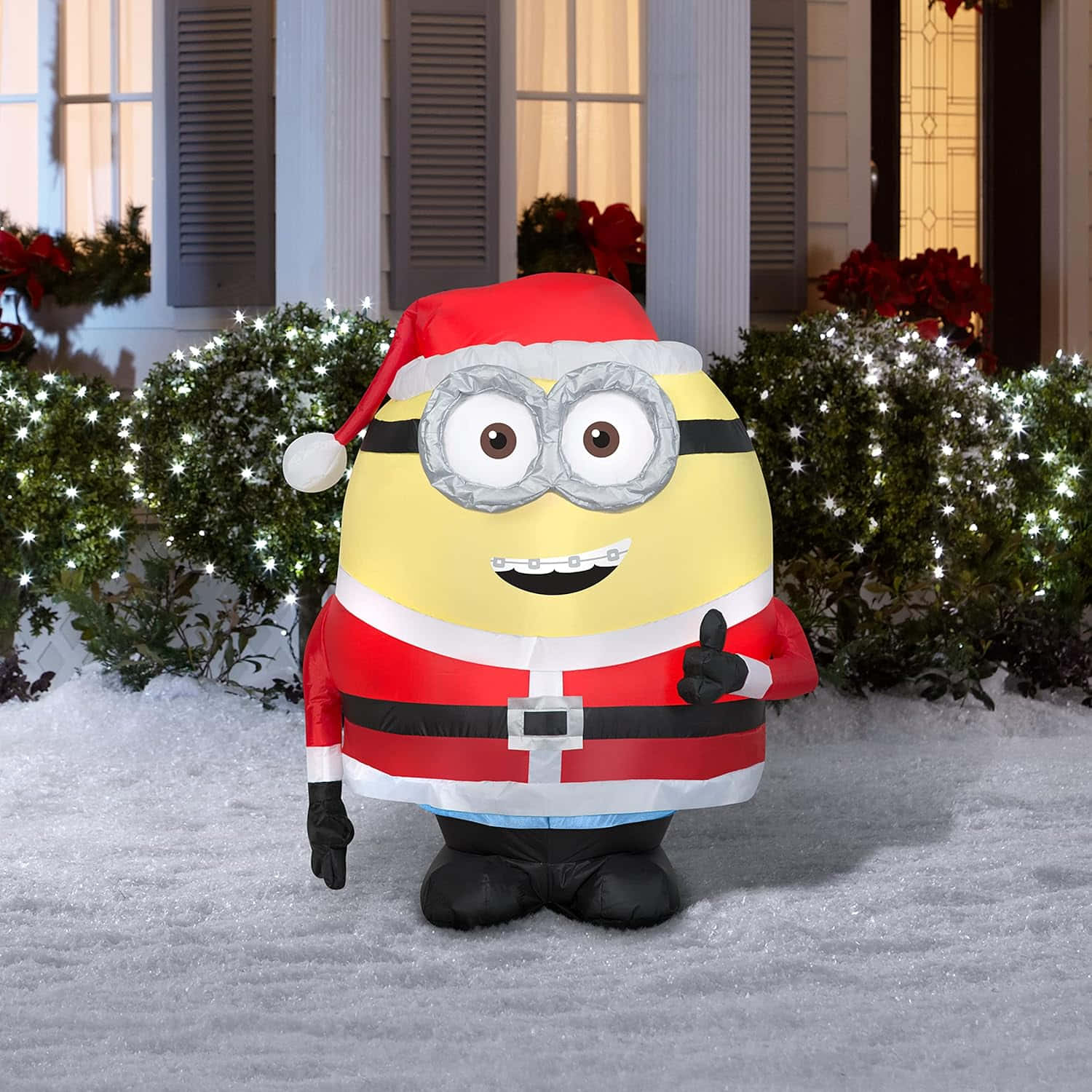 Minion Santa Inflatable Decoration Wallpaper