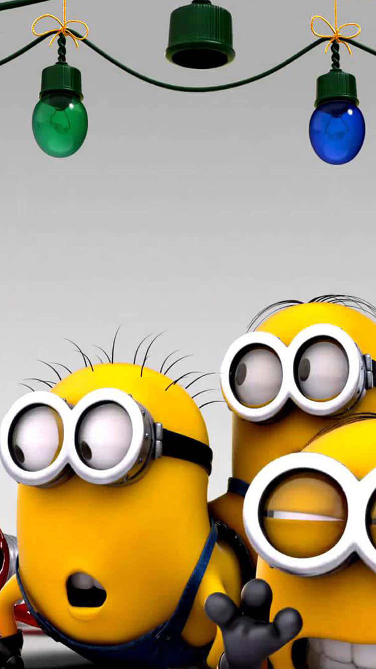 Minions Christmas Lights Celebration.jpg Wallpaper