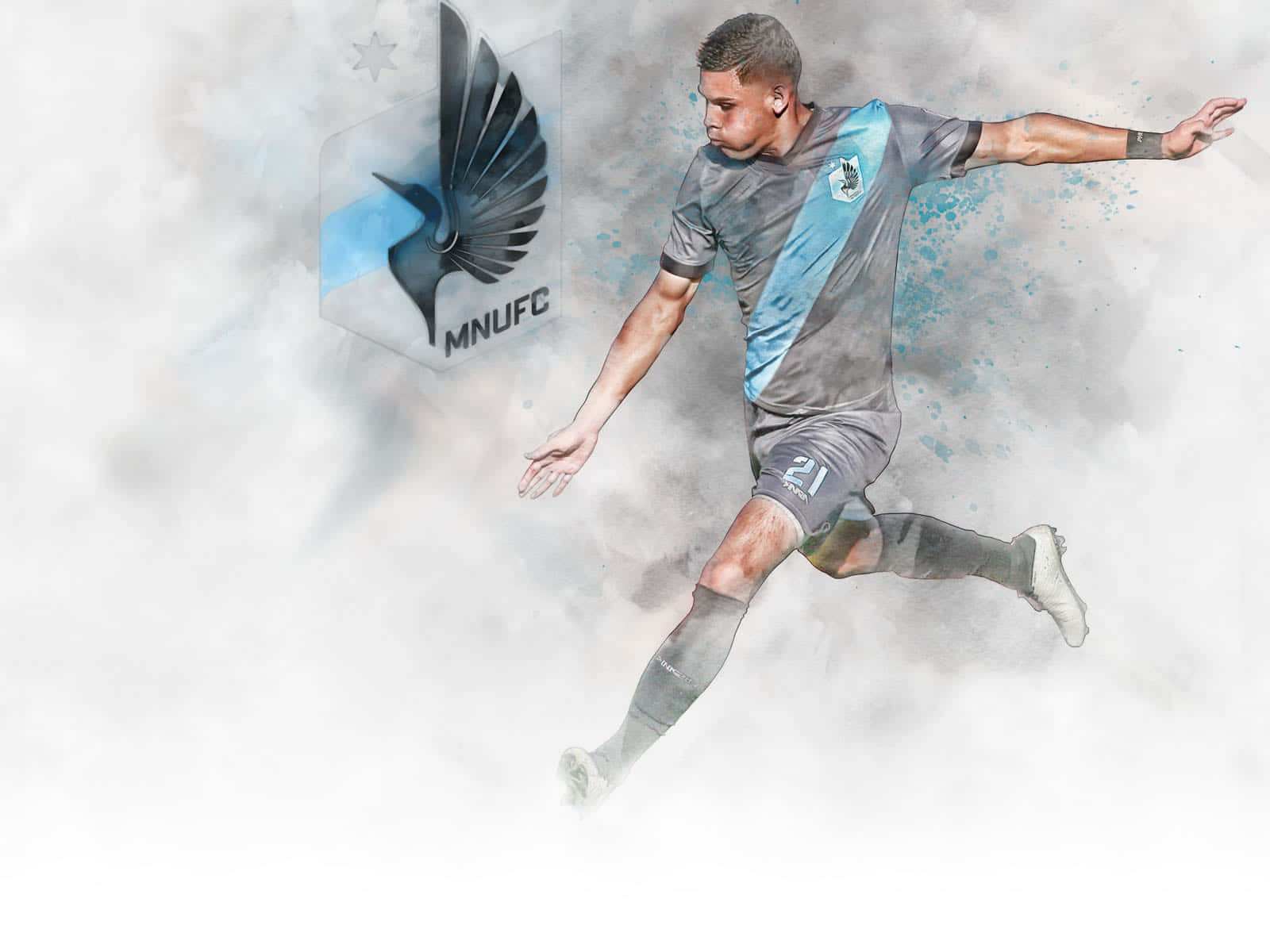 Minnesota United Fc's Bongokuhle Hlongwane Fanart Wallpaper