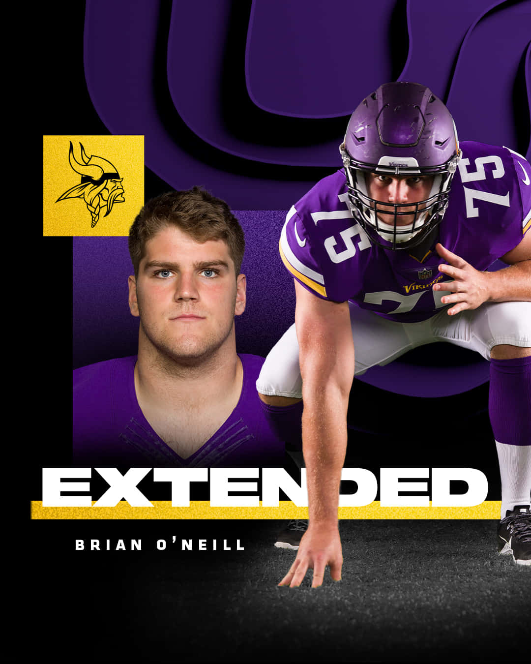 Minnesota Vikings Brian O'neill Poster Wallpaper