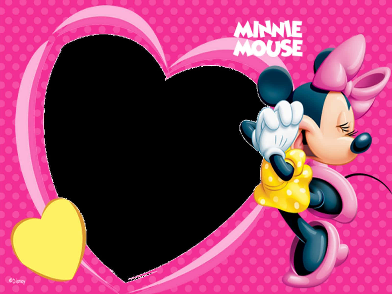 Minnie Mouse Celebrating With Some Pink Balloons! Wallpaper