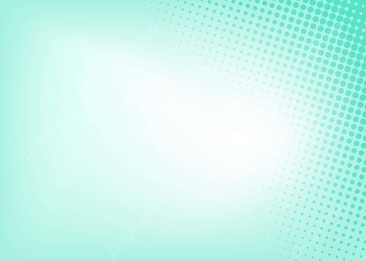 Mint Green Halftone Gradient Background Wallpaper