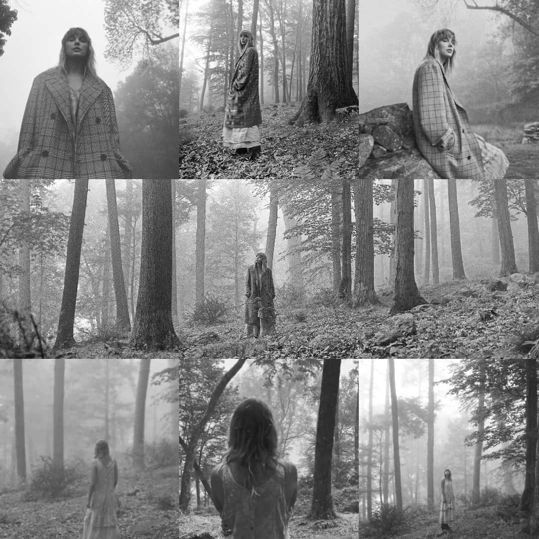 Misty Forest Folklore Collage Wallpaper