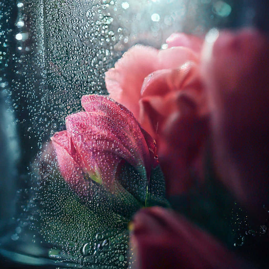 Misty_ Rose_ Behind_ Glass.jpg Wallpaper