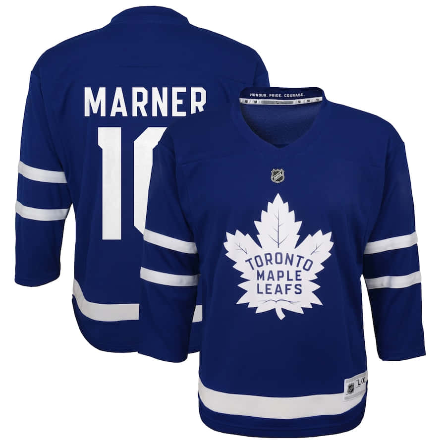 Mitchell Marner Blue Jersey Number 16 Wallpaper