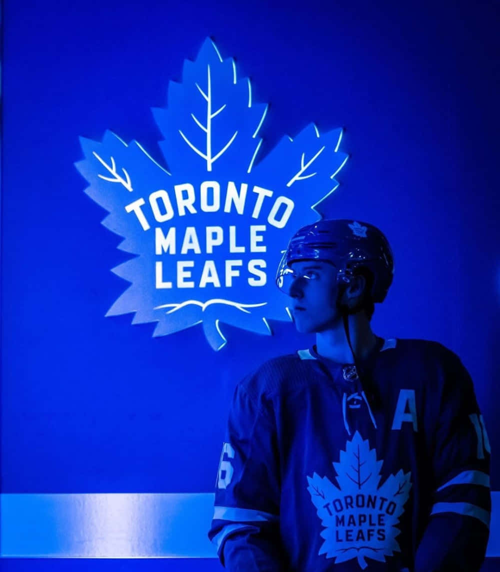 Mitchell Marner Under Blue Light Wallpaper