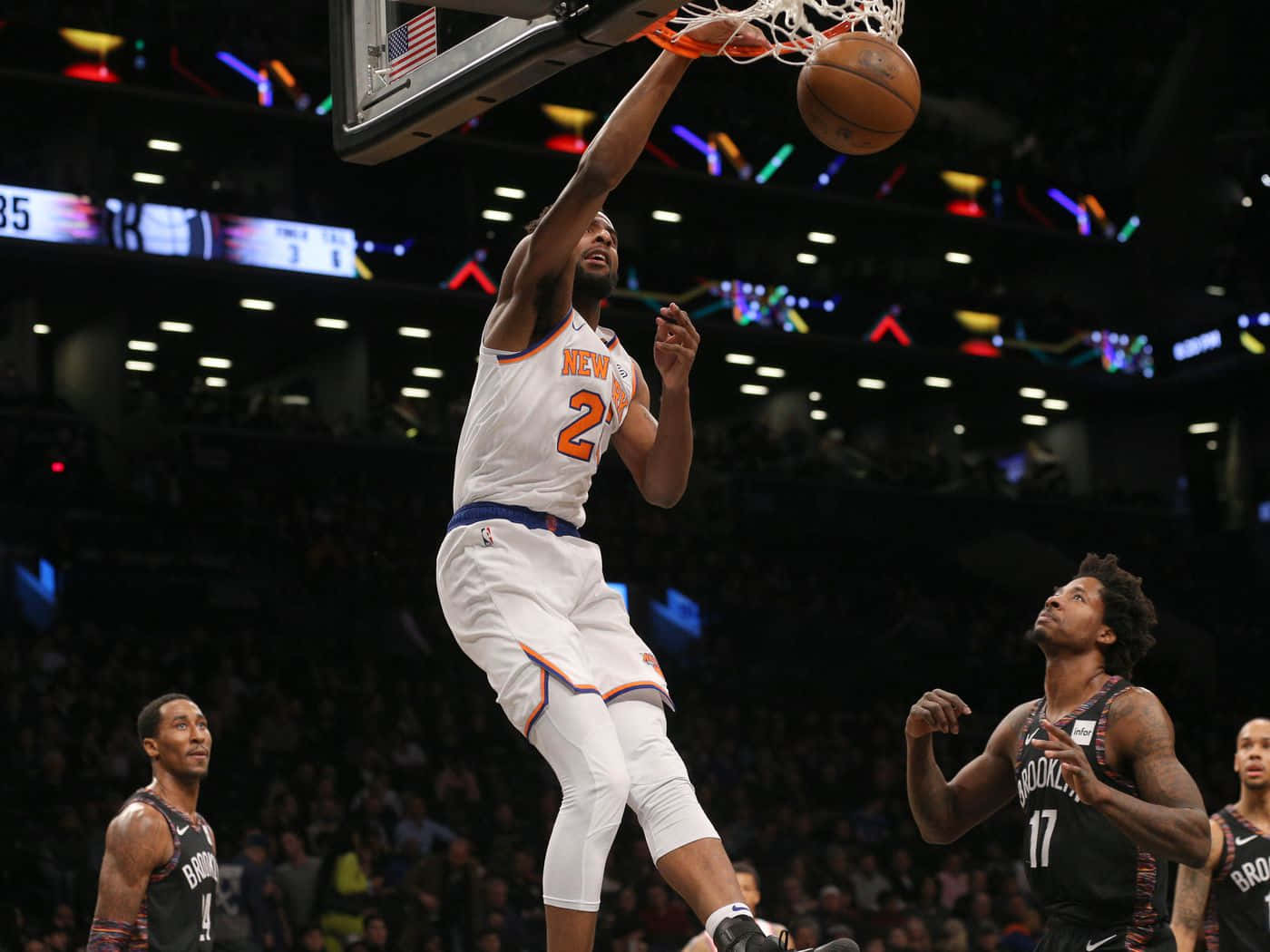 Mitchell Robinson One Hand Dunk Poster Knicks Wallpaper