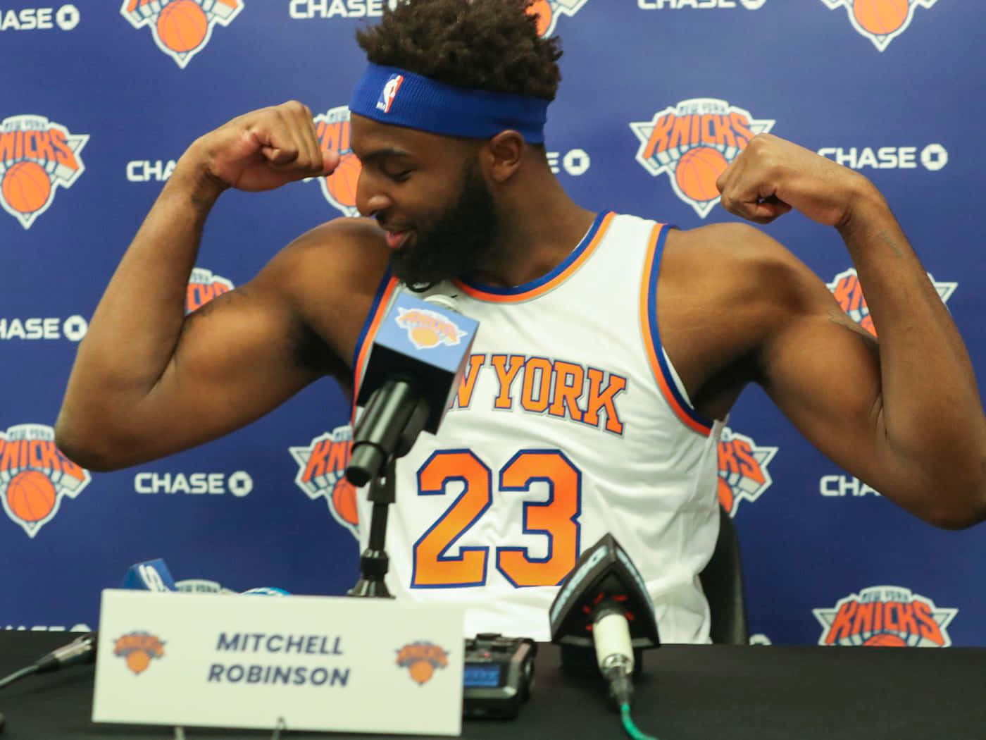 Mitchell Robinson Press Conference Knicks Wallpaper