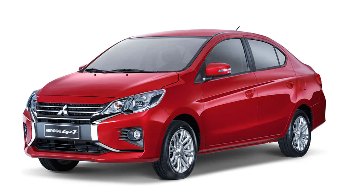 Mitsubishi Mirage G4 Red Sedan Wallpaper