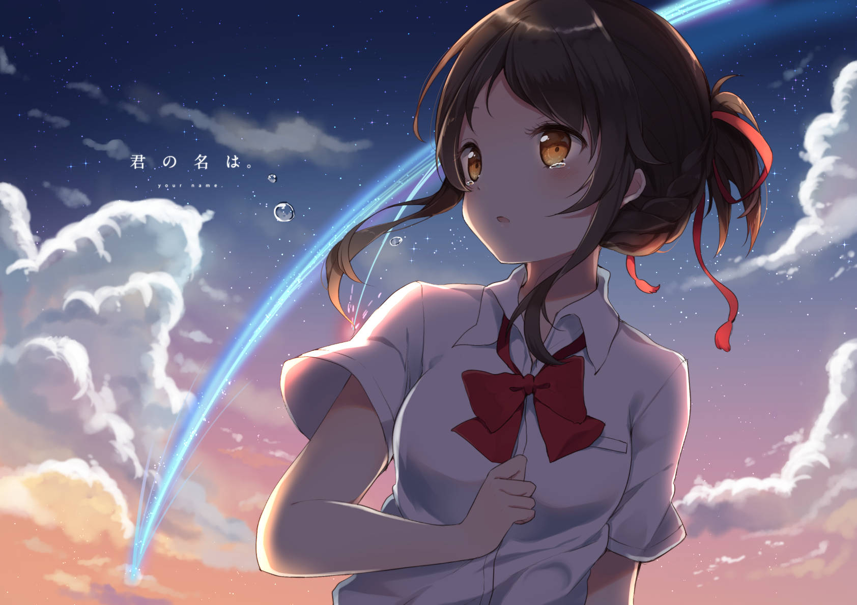 Mitsuha Miyamizu From Your Name Anime Wallpaper